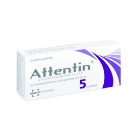 Attentin 5 mg Dexamphetamin 20 Stk.
